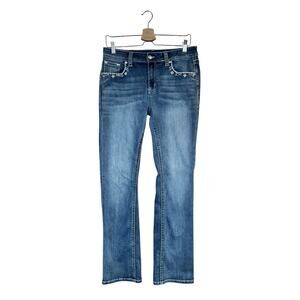 Grace in LA Bling Bootcut Jeans Sz 29 Western Cowgirl Rodeo Festival Glam Denim